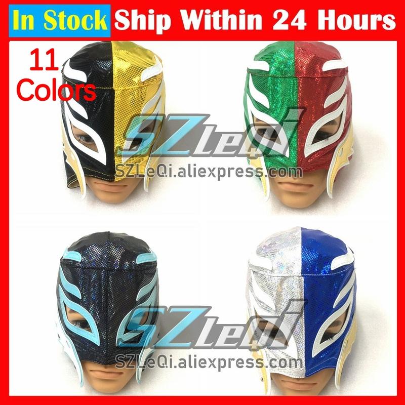Full Head Wrestling Mask For Rey Mysterio Lucha Libre Headgear Halloween Scary Cosplay Party Costume Haunted House Props Masks
