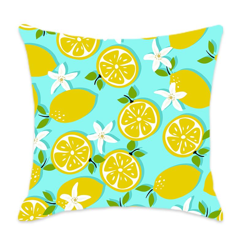 Home Pillow Floral Print Series Sofa Bedroom Leisure Pillow Floral Pattern