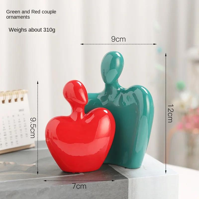 Nordic minimalist abstract figures ceramic ornaments bedroom living room desktop furnishings home decoration office figurines