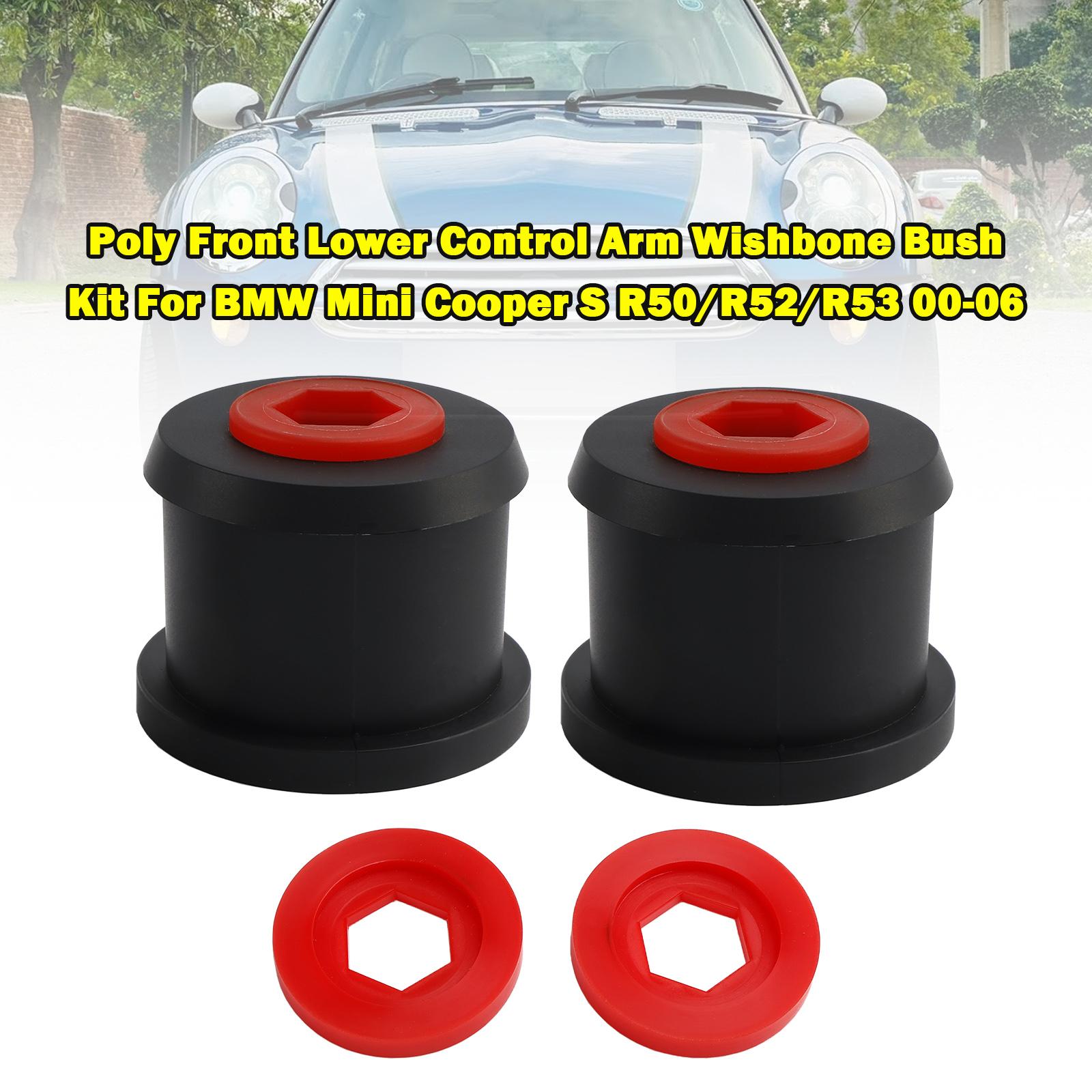 Poly Front Lower Control Arm Wishbone Bush Kit For BMW Mini Cooper S 2000-2006