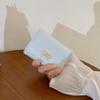 Classic Cute Bow Tri-fold Short Wallet PU Multifunctional Small Wallet Multiple Card Positions Three Fold Purse Daily Use