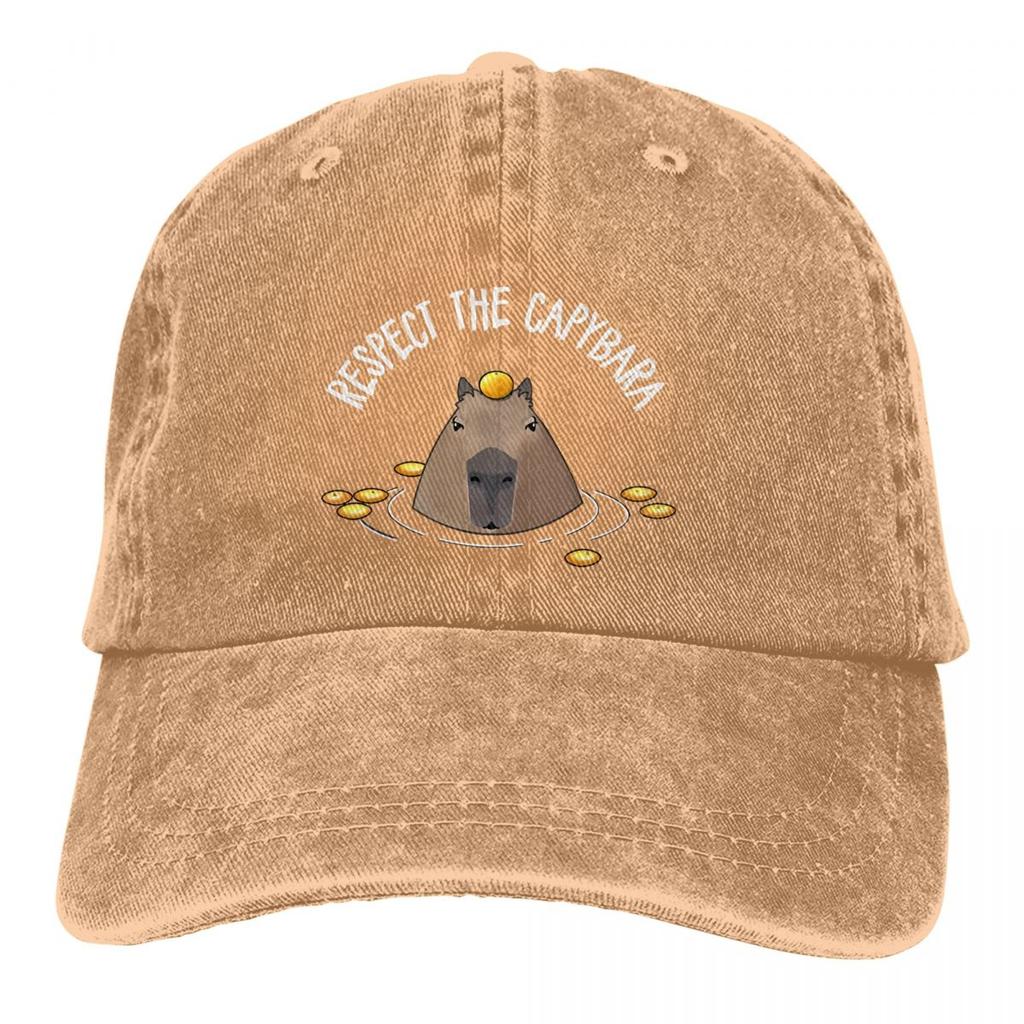 Cute Baseball Caps Peaked Cap Capybara Animal Sun Shade Hats for Men