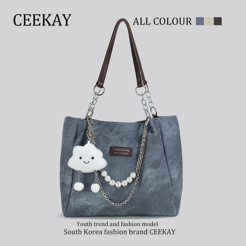 

Ceekay Original Niche Design Women s Autumn Tote Bag Blue(Gift bag for the counter)