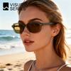 Unisex Retro Oval Sunglasses UV400 Protection TAC Lenses
