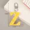 Simple Letters Keychain Backpack Pendant Keyring Bag Hanging Decoration Accessories Gift