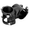 LUNJE 31.8x35mm Bike Handlebar Short Stem Riser Aluminum Alloy   Hollow Stem
