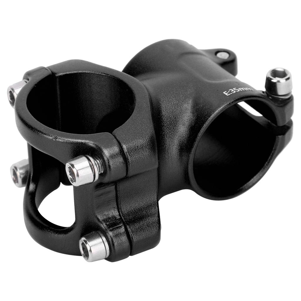 LUNJE 31.8x35mm Bike Handlebar Short Stem Riser Aluminum Alloy   Hollow Stem