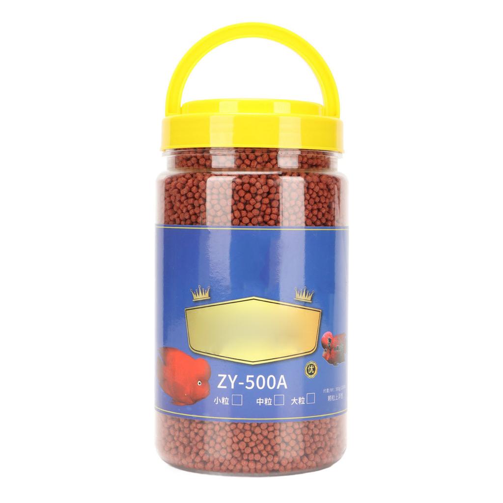 Blood Parrot Fish Food Color Enhancing Nutritious Floating Fish Feed for Aquarium Fish Tank 17.6oz