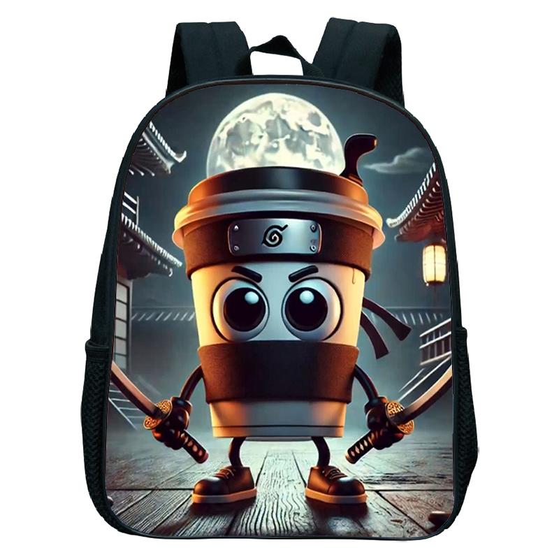 Italian Brainrot Backpack Toddler Boys Kindergarten Bag Cartoon Cappuccino Saaassino School Bags Boys Girls Animals Bookbag Gift