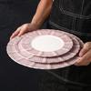 Lace Ceramic Dining Plate Serving Plates Pasta Dish Steak Plate Sushi Plates Sting Disc Dessert Bowl Fruit Dish Salad Bowl