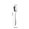 Helong Elegant 304 Stainless Steel Soup Spoon with Thickened Handle [Hand Polished]