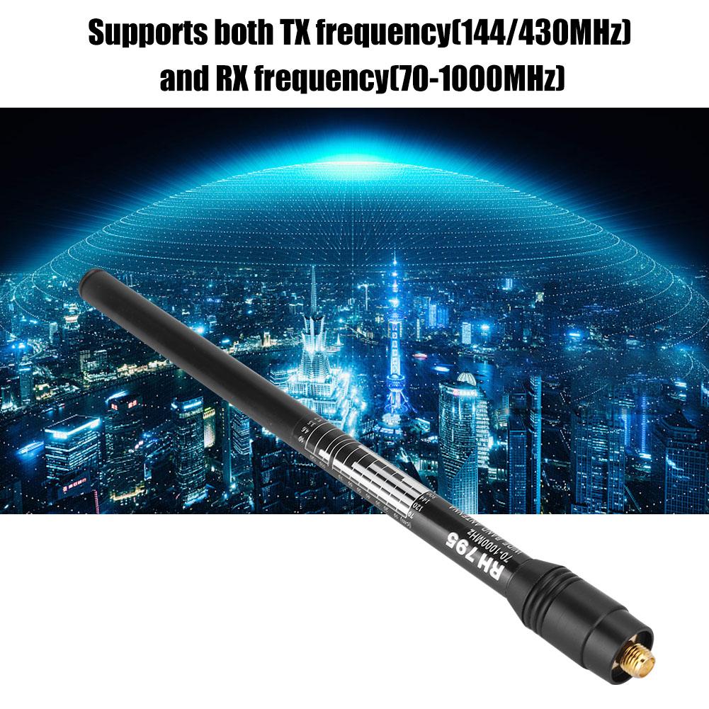 RH-795 2.15dBi 70-1000MHz Max.10W SMA J HTScanner Telescopic Antenna