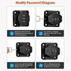 Cabinet Door Password Lock Drawer Lock 3 Hole 4 Inch Screw Installation/No Drill Adhesive Anti-Theft Security For Furniture