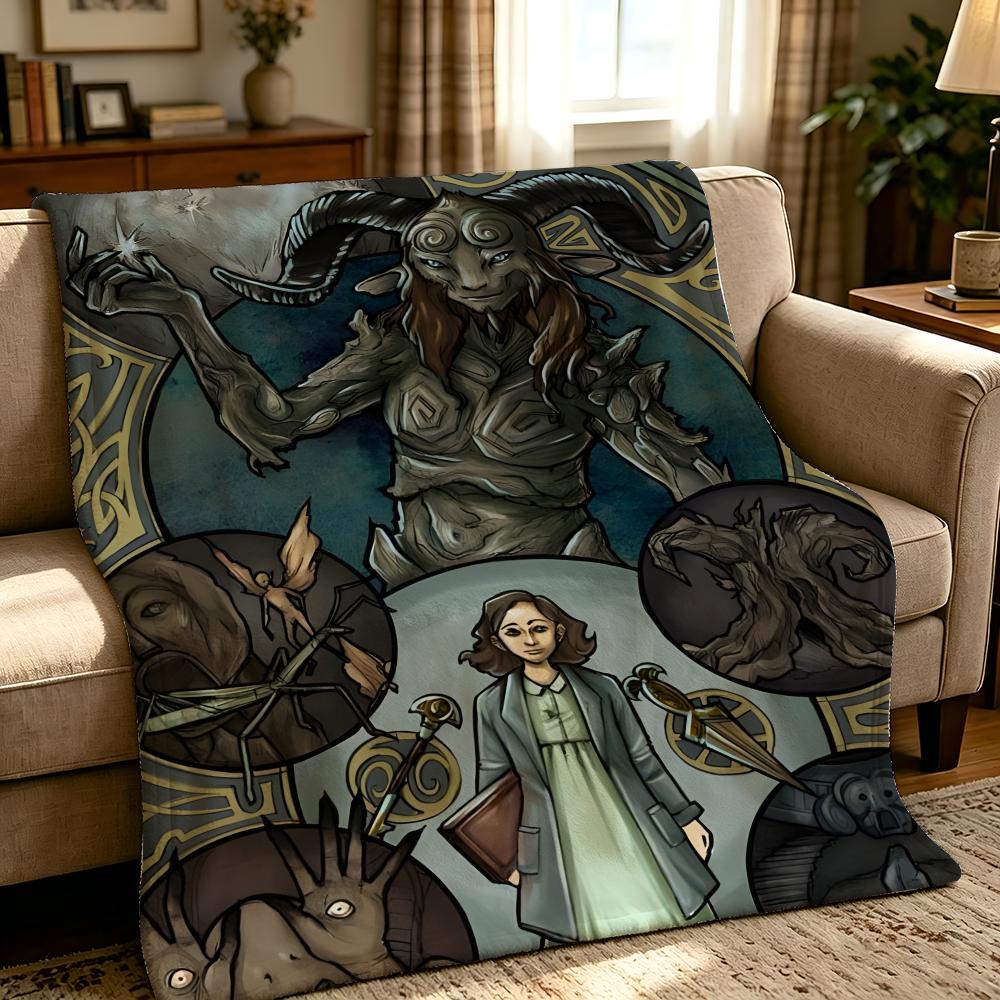 Movie P-Pans Labyrinth-h Throw Thick Comfort Flannel Quilt, Multi-scene Use Indoor Outdoor Daily Nap