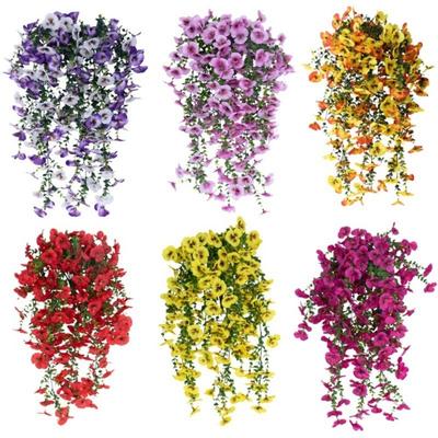 DIY Eucalyptus Pansy Multicolor Simulation Eucalyptus Leaves New Plants Wreath Home Decoration