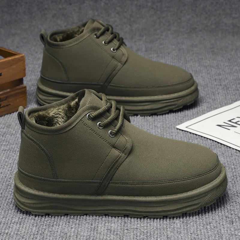 

Чоловіче взуття осінь та зима нове чоловіче вуличне повсякденне спортивне взуття вуличне оксамитове тепле чоловіче потовщене взуття 44