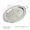 New Embossed Silver Tray Silver Oval Snack Plate Storage Tray Dining Table Decoration