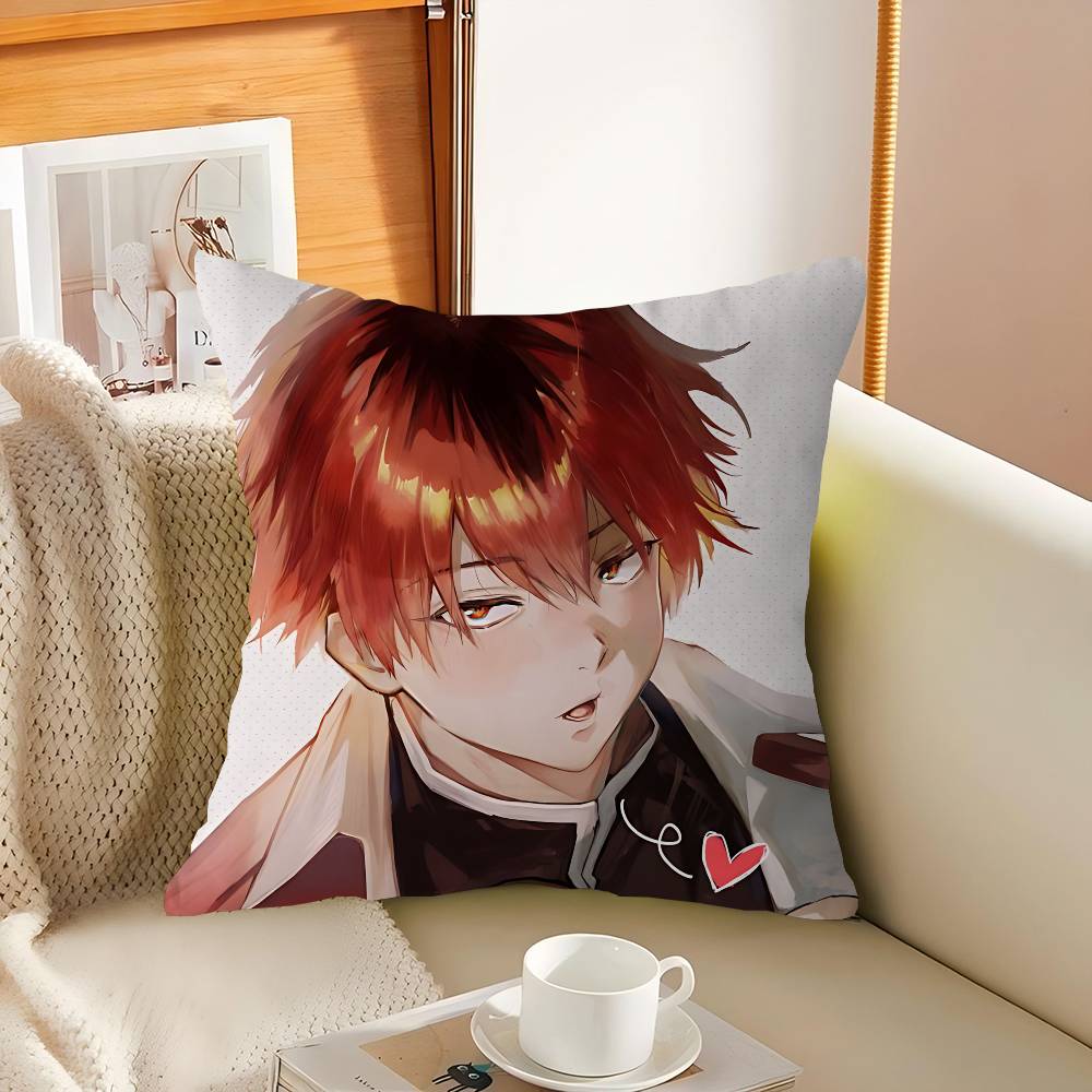 

F-frieren Stark Personalized Pillow Dust Cover Bedroom Kids Party Decoration Pillowcase Birthday Children Gift 12x12Inch