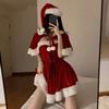 Santa Claus Cosplay Christmas Outfit Gold Velvet Christmas Perform Costume  Nightclub Bar