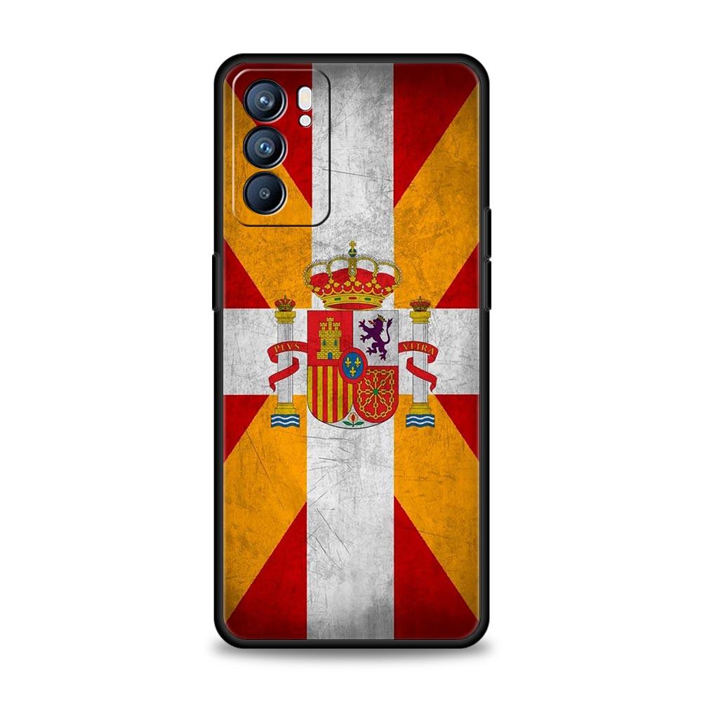Phone Case For Oppo Reno13 Reno12 Reno11 F Reno10 Pro A54 A53 A95 A76 A74 A57 A98 A80 A79 5G A78 4G Cover Spain Bull Flag