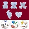 Dekorace Silikonové formy Formy z epoxidové pryskyřice Forma na zavěšení na stěnu Tvar srdce/motýl/klobouk/ozubení