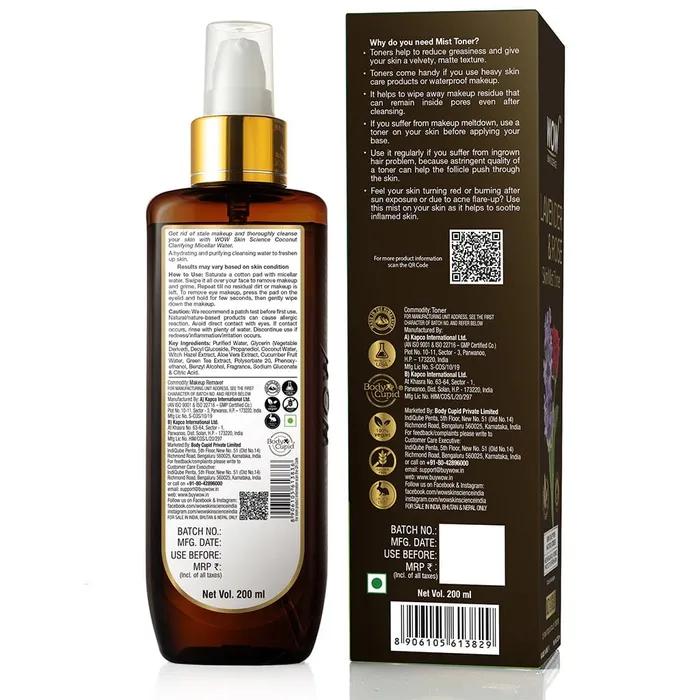 Wow Skin Science Lavendel & Rose Hautnebel-Toner ohne Parabene und Sulfate, 200 ml