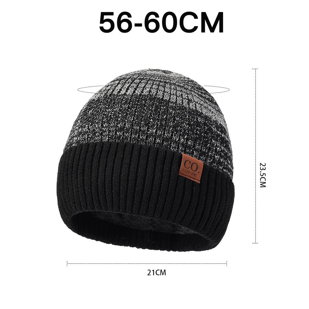 Winter Wollmütze Herren Outdoor Kälteschutz Ohr Farbe passend Strickmütze