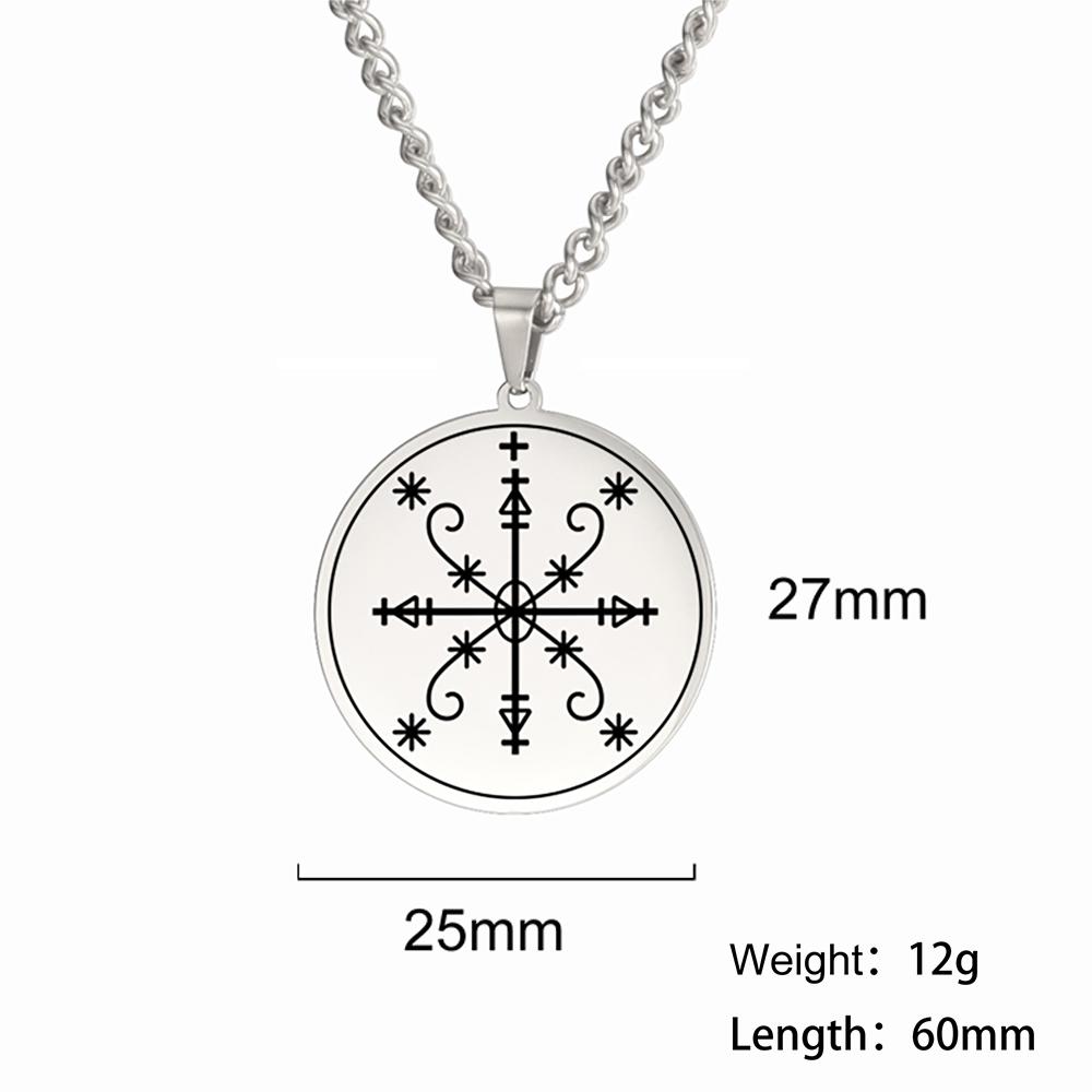 Dawapara Papa Legba Voodoo Halskette Ritual Altar Anhänger Ezili Dantor Vodou Loa Veve Symbol Okkultes Amulett Edelstahl
