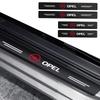 Car Door Sill Scuff Plate Decor Carbon Fiber Stickers  For Opel Corsa