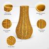 Woven Flower Vase Boho Tabletop Lightweight Plant Holder Floral Arrangement for Indoor Desktop