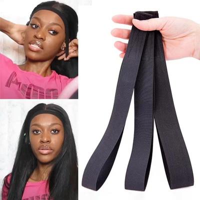2Pcs Wig Band High Elasticity Fasten Tape Wide Lace Frontal Melt Edges Wrap Band for Adult