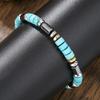 Men’s Natural Stone Bracelet Casual Jewelry Accessory with Gold-Tone Accents, No Pendant Design for Daily Wear and Gift Use