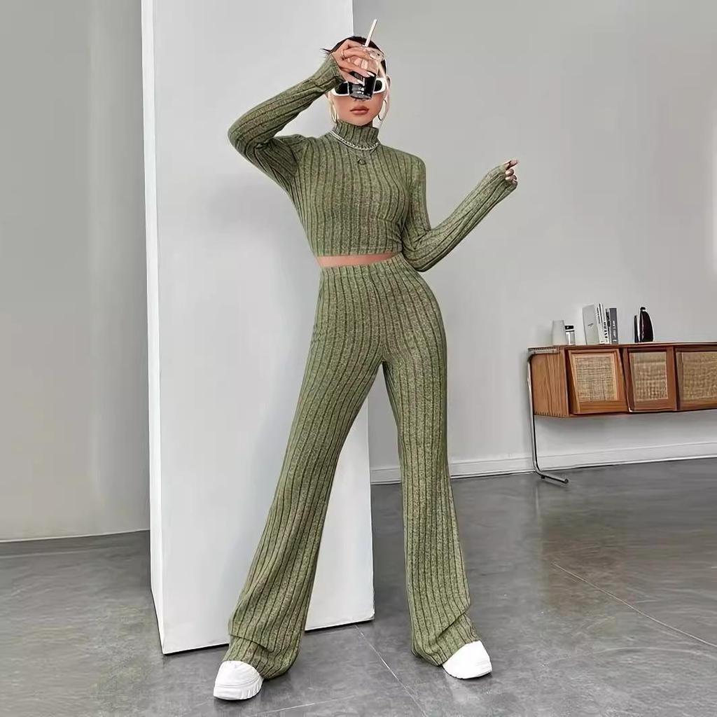2024 Trendy European & American Women's Autumn/Winter Long Sleeve Sweatshirt & Pants Set