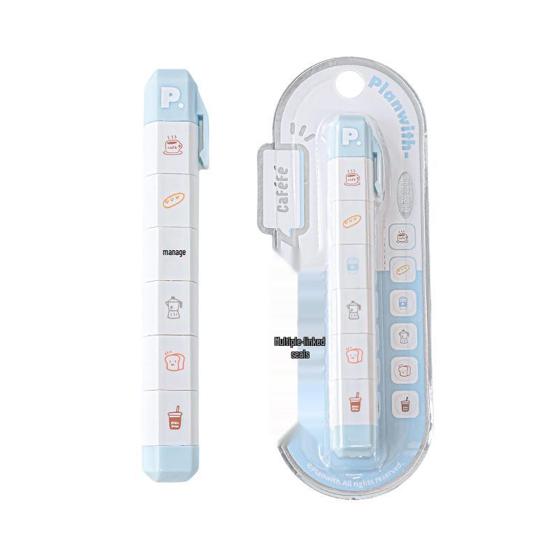 Rosy Posy Multi-Block Rotatable Detachable Stamp for Journaling