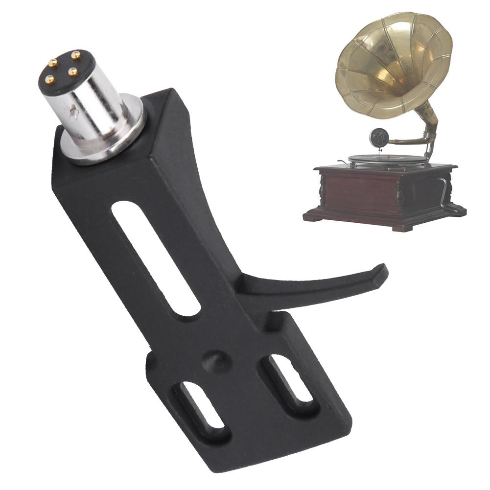 Universal Music Player Gramophone Black Mounting Bracket Replacement with 4pcs   Wires