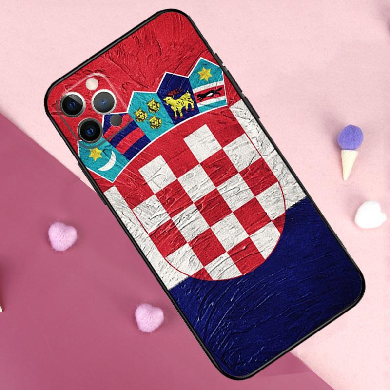 Croatia flag Phone Case For iPhone 17 Pro Max 14 15 16 Plus 11 Pro Max 12 13 Mini 16e 17 Air Back Cover