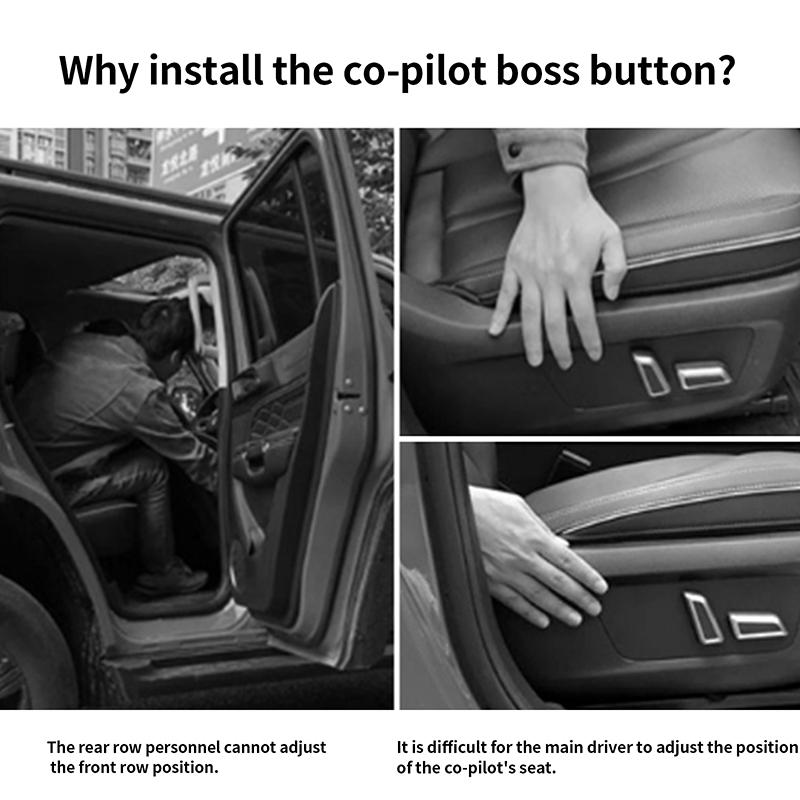 Smart Mobile Seat Electric Adjustment Switch for Ranger 2025 Co-Pilot Seat Seat Adjustment Button Modification Remote Control