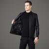 Classic Genuine Leather Jacket Men's Autumn New Sheepskin Jacket Business Casual Fashion Warm Jacket