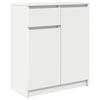White Sideboard with Drawer 71 X 35 X 84 Cm Particleboard