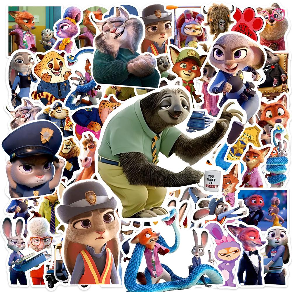10/30/50pcs Cartoon Zootopia 2 Stickers Decals DIY Skateboard Phone Notebook Suitcase Cute Anime Decoration Sticker Gift