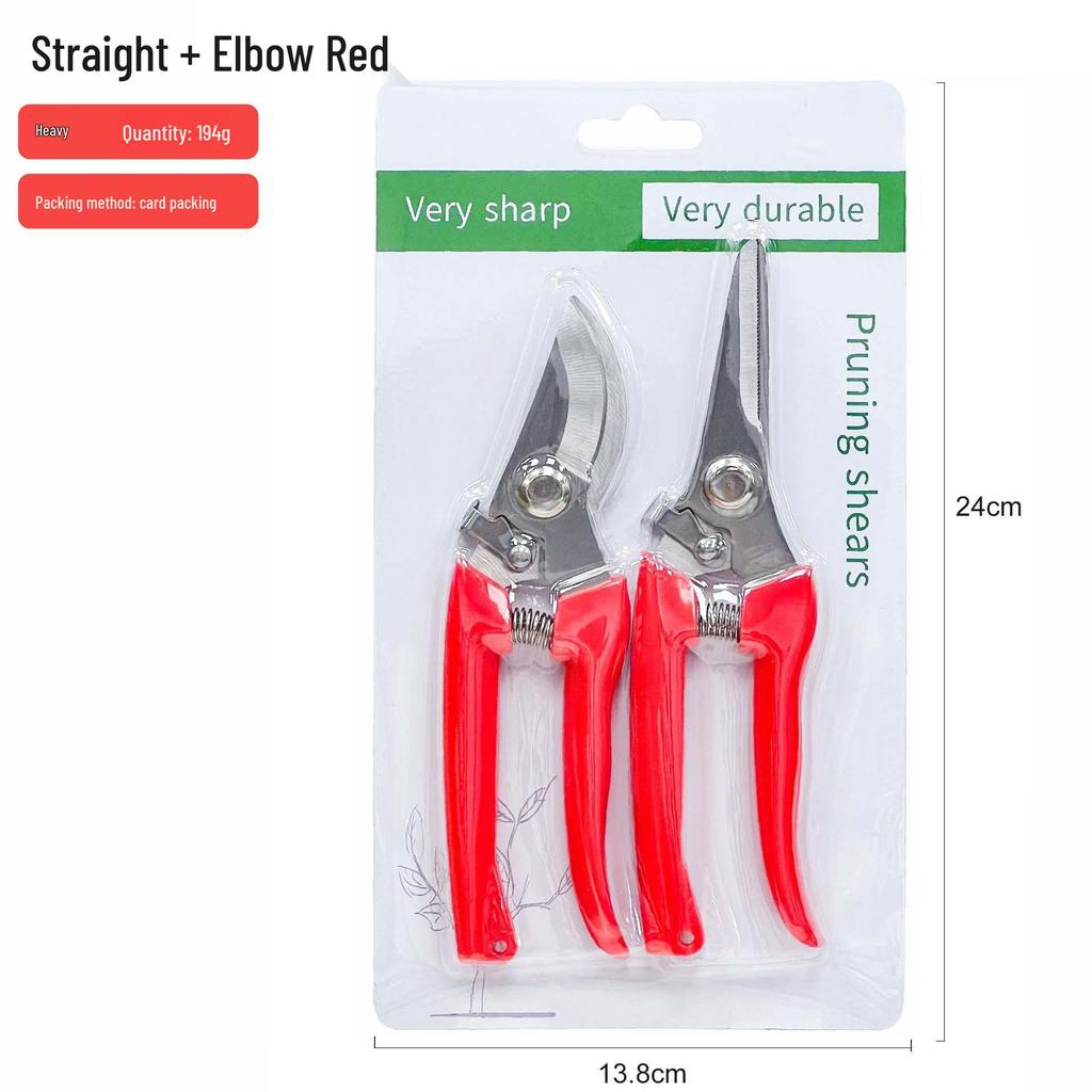 Heavy Duty Stainless Steel Pruning Shears - Multipurpose Garden and Fruit Picking Scissors