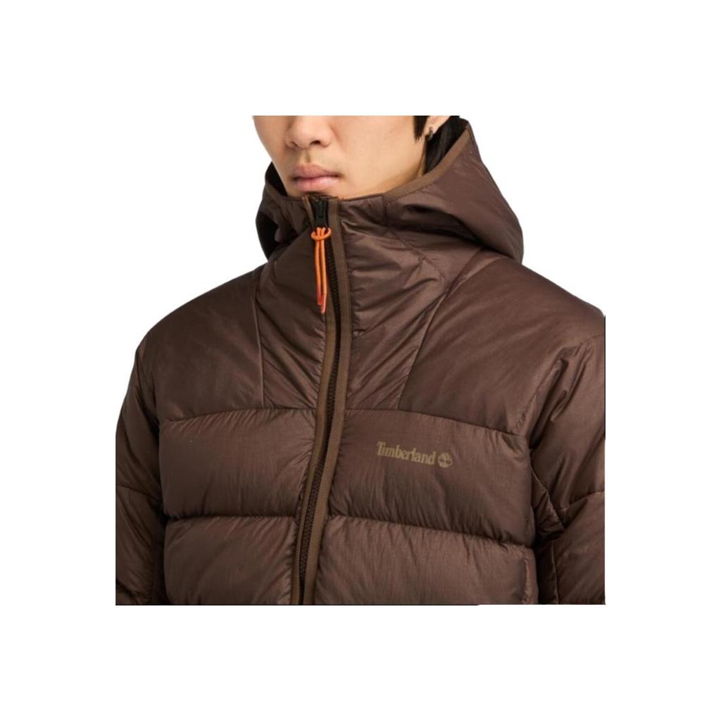 Timberland Giacca Calda Resistente all'Acqua in Piuma d'Oca Uomo Giacca Marrone Cioccolato A5M6P243