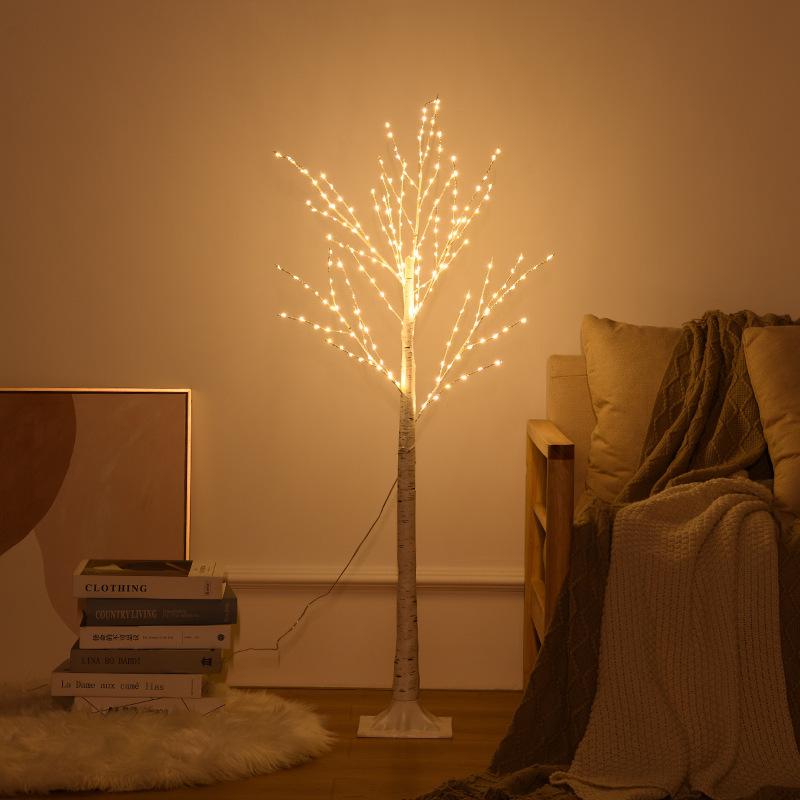 White Birch LED Tree Lights with Remote - Indoor/Outdoor Decorative Lighting