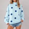 Women's Casual Printed Long Sleeve Crewneck Sweatshirt Top for Daily Wear