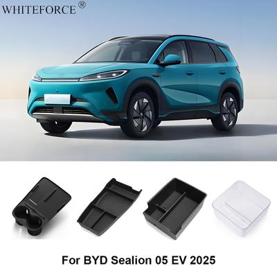 For BYD Sealion 05 EV 2025 Center Console Armrest Storage Organizer Tidying Anti-slip Tray Cup Holder Storage Box Accessories