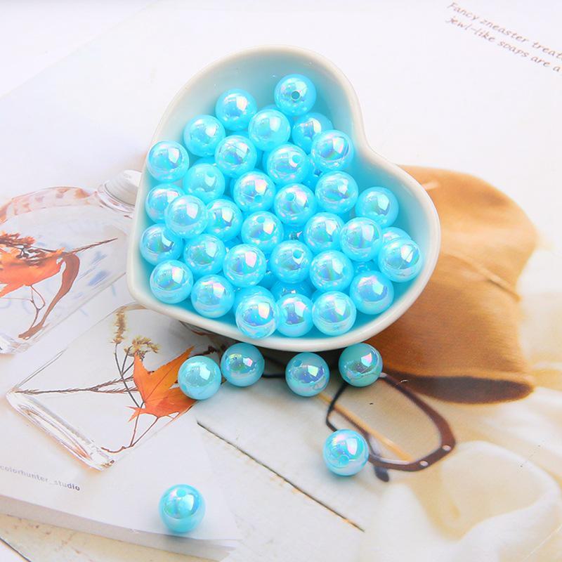 

Акриловые искусственные жемчужины цвета AB круглые бусины для браслетов своими руками Diameter 6mm, 100 pieces/pack озеро синий