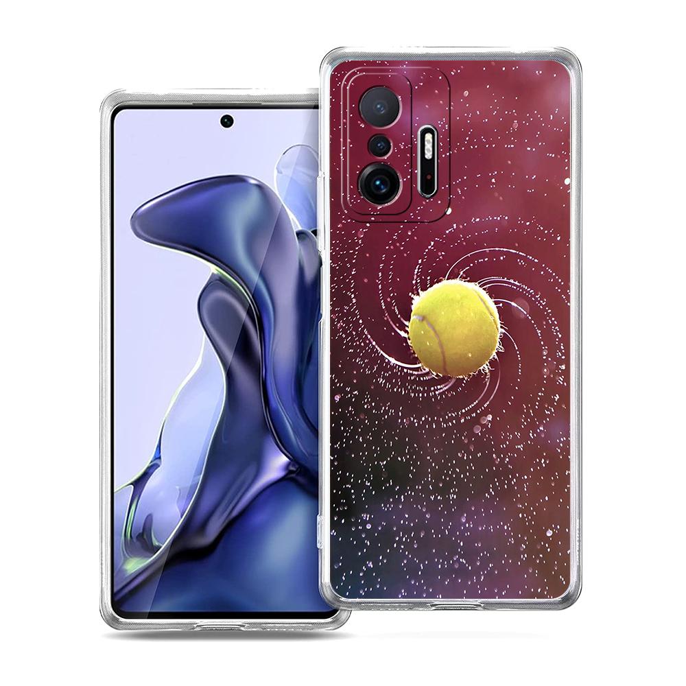 Transparent Phone Case for Xiaomi Mi 14 13 12 11 Ultra 13T 12T 11T Poco X3 NFC F3 F6 Pro Lite 5G Soft TPU Shell Tennis Sport Bag