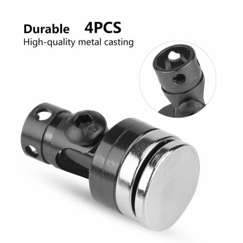 Jimdary Body Shell Mount Column, Body Mount, Magnetic Shell Post for RC Car SCX10 4WD 1:10 Electric RC Car (Black)