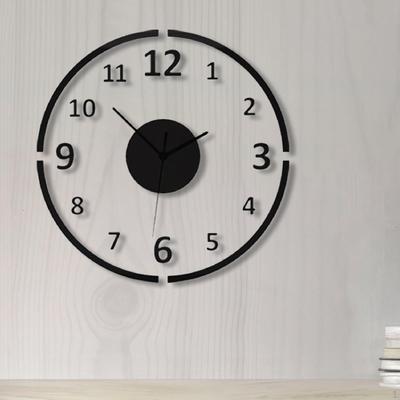 Modern Minimalist Wall Clock Acrylic Art Round 11.81"x11.81" Decorative Home Decor Silent