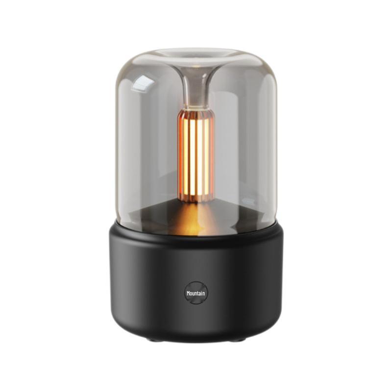 Creative USB Candlelight Aroma Diffuser: Desktop Humidifier for Home Ambiance